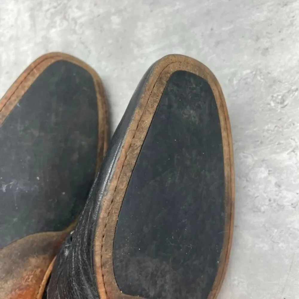 Bally Switzerland Styleflex Black Pebbled Leather Horsebit Loafers Mens Size 13D